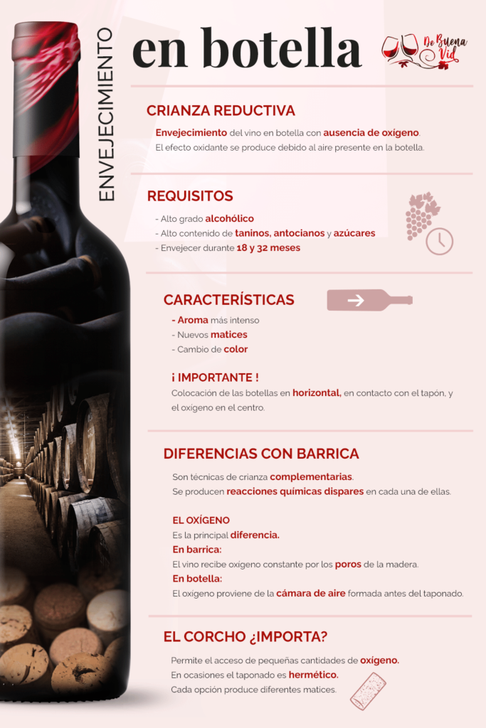 crianza del vino en botella